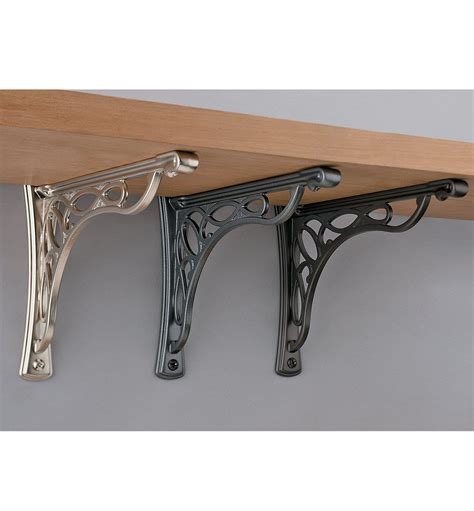 wood shelves metal brackets|decorative wood brackets for shelves.